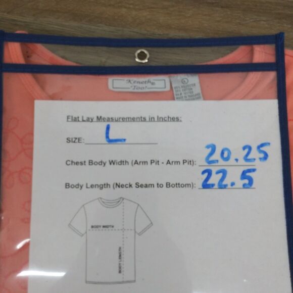 Keneth Too Shirt Womens Top Size L Pink Embroidered Floral Short Sleeve - Picture 2 of 8